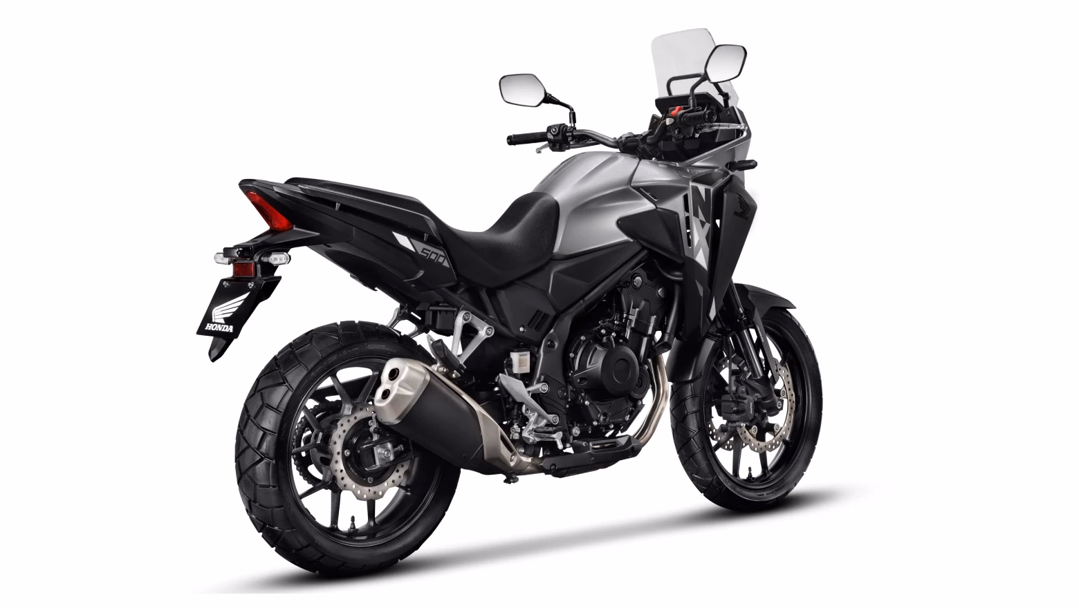 Moto Honda Nx 500 Galeria Diagonal Direita Traseira Prata - 16 de 17